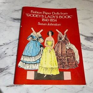 Vintage Fashion‎ Paper Dolls Book UNCUT Godeys Lady’s  Book Susan Johnson 1977